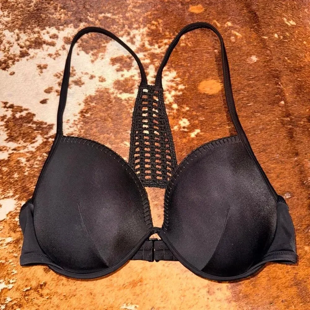 Victoria-s-secret Women's Black Bikini-and-tankini-tops